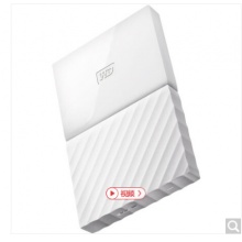 西部数据（WD）My Passport 4TB 2.5英寸 闪耀白 移动硬盘 WDBYFT0040BWT