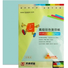 天章 (TANGO) 金彩天章A4 浅蓝色彩色复印纸 80g 100张/包 单包装
